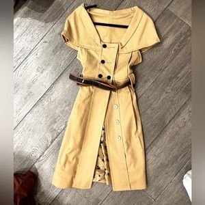 Lela rose trench dress thick Scottish terrier lining sz 6